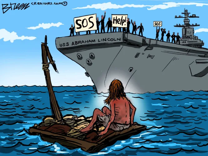 Cartoon commentary